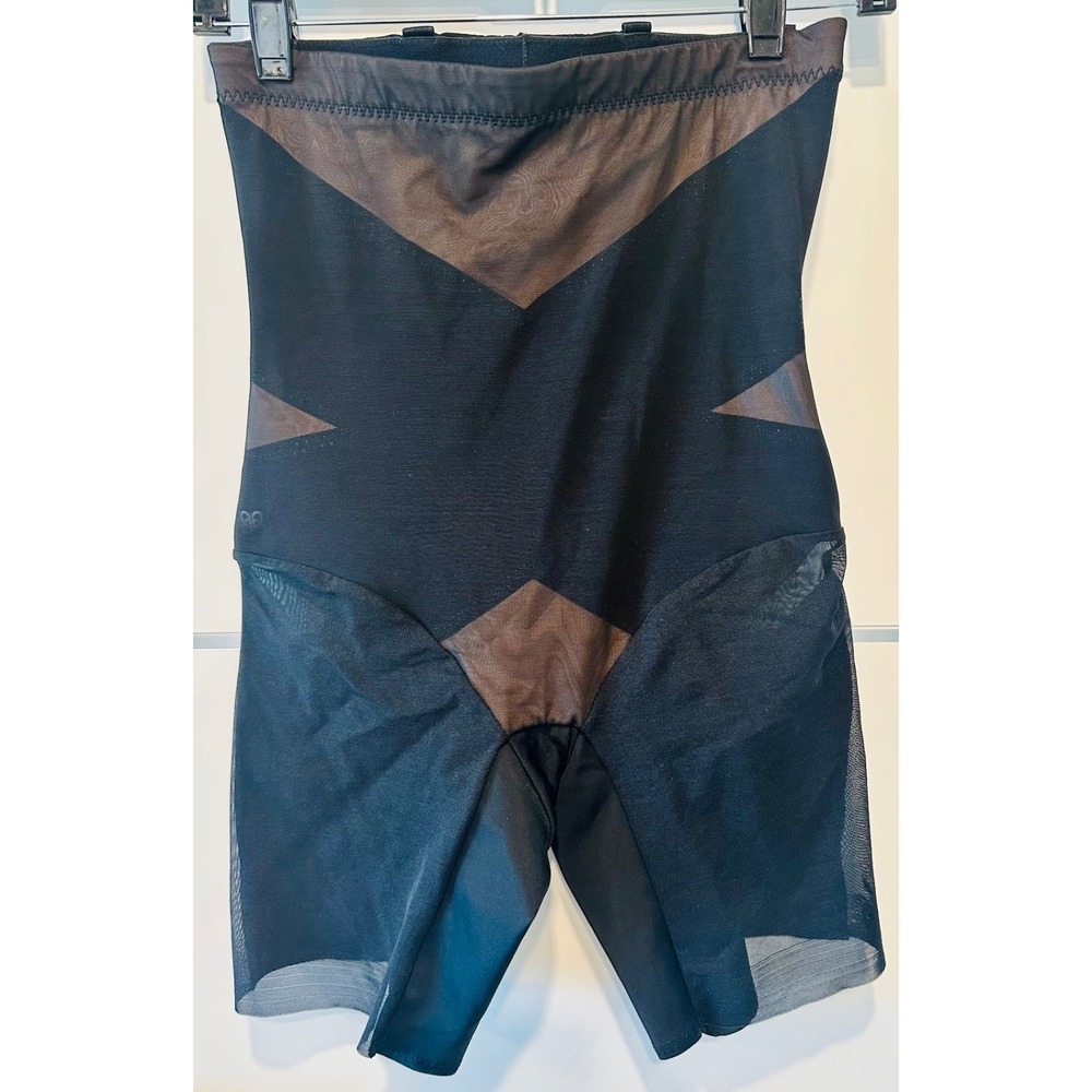 Honeylove SuperPower Short M Vamp Black High Waisted Tummy Control Shapewear EUC
